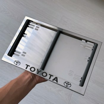 Квадратная номерная рамка Toyota по новому ГОСТу для номера 290х170 мм