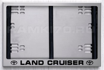 Квадратная рамка номера LAND CRUISER по новому ГОСту
