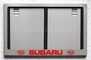 Задние светящиеся номерные рамки из нержавеющей стали с подсветкой надписи