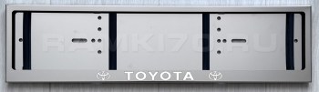 LED Номерная рамка Toyota из нержавеющей стали со светящейся надписью