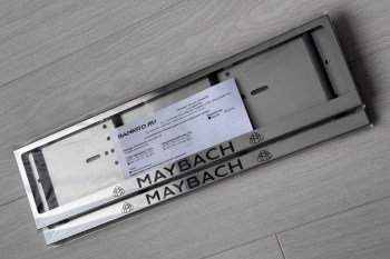 Рамка номера Майбах MAYBAH для номеров из нержавеющей стали