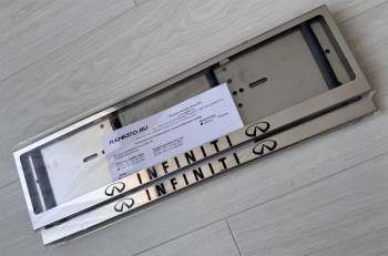 Номерная рамка Infiniti Инфинити из нержавеющей стали