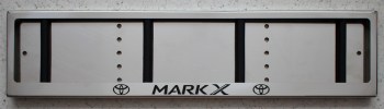 Номерная рамка Toyota MARK X из нержавеющей стали