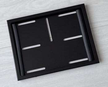 Рамка номера мотоцикла старого образца (старый ГОСТ) под большой номер 245х185 мм черная стальная