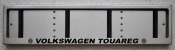 Номерная рамка Volkswagen TOUAREG из нержавеющей стали (нержавейки)
